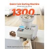 VEVOR Coin Counter, Professional Coin Sorter with LED Display Holds up to 11000 Coins, Automatic Coin Sorter and Wrapper Machine for All Coins, Grey - 3 of 4