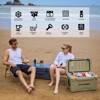 MaseiKar 25/30/35/40 Quart Rotomolded Cooler - 100+ Hrs Ice Retention, UV Resistant, 310LB Capacity, Leakproof for Camping, Beach, Tailgating - 2 of 4