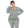 White Mark Plus Size Burnout Jogger Set - 4 of 4