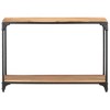 vidaXL Console Table 43.3"x11.8"x29.5" Solid Acacia Wood - 2 of 4
