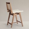 KLAREL Elye Caned Back Counter Stool - 4 of 4