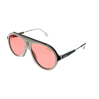 Carrera  7DM W9 Unisex Aviator Polarized Sunglasses White Red 57mm