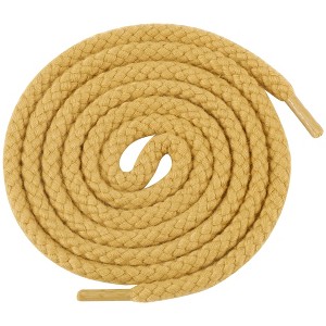 INSPIRE CHIC Round Rope Thick Cotton Solid Shoe Laces for Sneakers Boot 1 Pair - 1 of 4