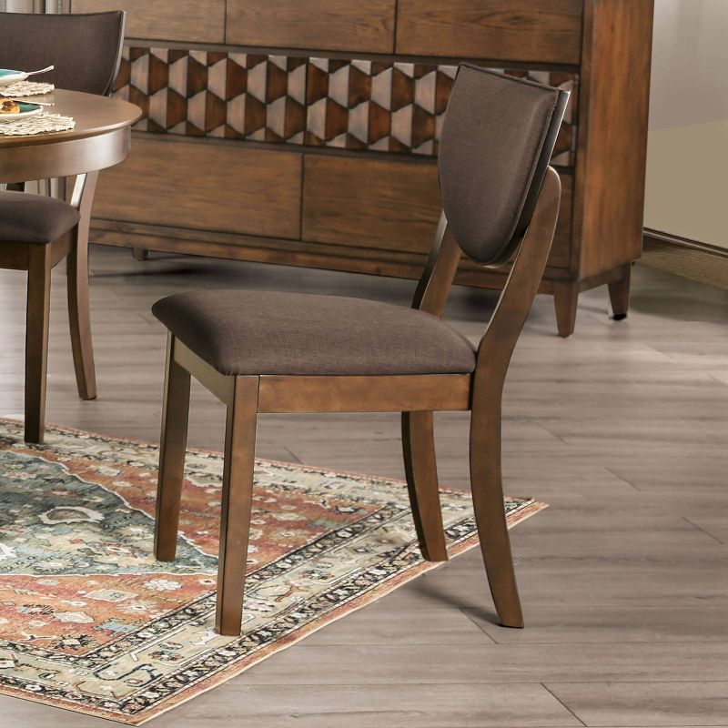 Set of 2 Raven Padded Seat Side Chair Walnut - HOMES: Inside + Out, 3 of 5