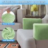Unique Bargains Diamond Pattern Stretch Soft Jacquard Non Slip Sofa Armrest Covers - 3 of 4