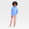 Grayson Threads Kids Big Girl Take it Easy French Terry Hoodie - Blue - 4 of 4