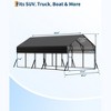 13 ft x26 ft x11 ft Metal Carport, Heavy Duty Car Ports for All-Weather, Carport  for Pickup Trucks, Boats, RVs - 4 of 4