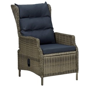 vidaXL Garden Chair Brown, Black - 1 of 4