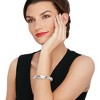Ross-Simons Sterling Silver Textured and Polished Rolling Bangle Bracelet - 2 of 4