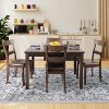 Acekool Washable Vintage Floral Area Rug, Non Slip Thin Low Pile Carpet for Living Room Bedroom Kitchen, Kid & Pet Friendly - 3 of 4