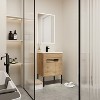 Freestanding Bathroom Vanity with Ceramic Sink, Dual-Purpose Wall-Mounted/Floor-Standing Design, Adjustable Shelf - 4 of 4