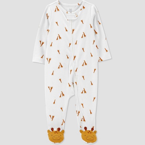 Carter's Just One You® Baby Giraffe Footed Pajama - Ivory - image 1 of 4