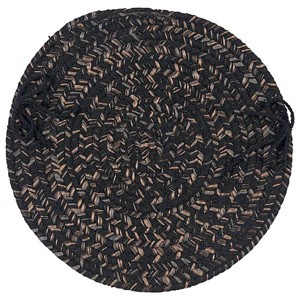 Colonial Mills HY19 Hayward Chair Pad, 15 by 15-Inch, Black, 1-Pack - 1 of 1