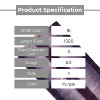 PSBM 4 Rolls 18"x1500' (80 Gauge) Bundling Stretch Film Hand Shrink Wrap, Dark Purple - 4 of 4