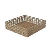 WeThinkStorage Set of 5pc Storage Bins Natural Seagrass Stainless Steel - 3 of 4