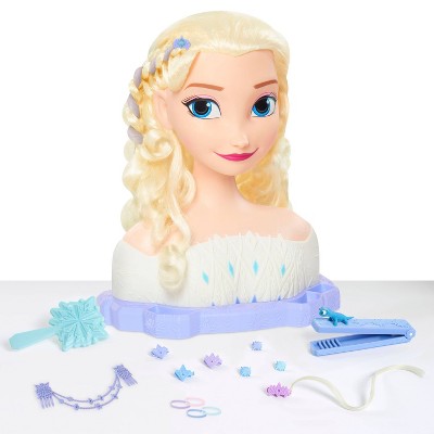 elsa hairstyle doll head