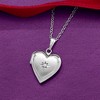 Ross-Simons Child's Diamond Accent Heart Locket Necklace in Sterling Silver Size 15 - 4 of 4