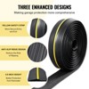 VEVOR Garage Door Threshold Seal Strip, 20 FT Universal Garage Door Floor Seal Strip with Adhesive,Upgraded Thick PVC DIY Weather Stripping , Black - 4 of 4