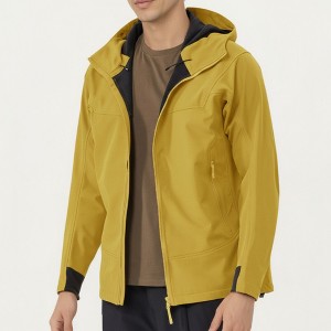 Anna-Kaci Active Men's Full Zip Hooded Jacket with Adjustable Drawstrings and Front Zip Pockets - 1 of 4