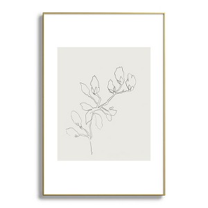Megan Galante Floral Study No 3 Metal Framed Art Print - Deny Designs - 1 of 4