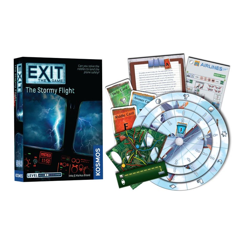 Thames & Kosmos EXIT: The Game, Season 4. Four-Pack: Theft on the Mississippi, The Stormy Flight, The Cemetery of the Knight, and The Enchanted Forest, 3 of 6