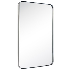 TEHOME Kengston Rectangular Metal Framed Wall Mounted Bathroom Vanity Mirror - 1 of 4