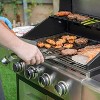 Captiva Designs E02GR001 Stainless Steel 4-Burner Propane Gas Grill with Side Burner and Side Tables: Outdoor BBQ, Porcelain Grates, 42,000 BTUs - 4 of 4