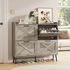 Large Shoe Storage Cabinet with 4 Flip Drawers - 3 of 4