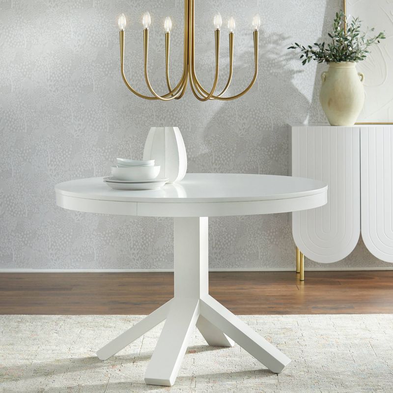 3Pc Canton Contemporary Dining Set White/Fig - Buylateral, 4 of 12