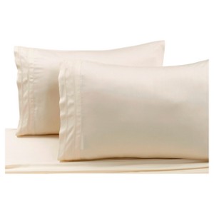 Rayon from Bamboo Solid Pillowcase Pair (King) Ivory 300 Thread Count - Tribeca Living , Size: King Pillowcases