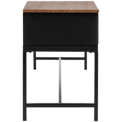 Transitional Maruka 47'' Black and Green Bench with Storage