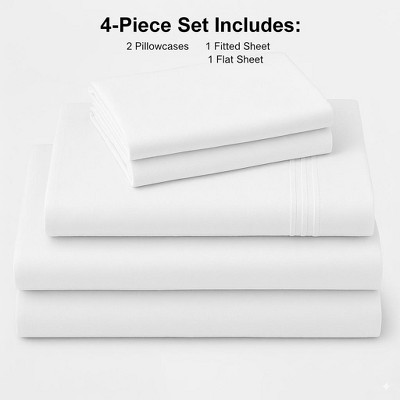 Rug Branch California Cotton Club Sheet Set – 600 Thread Count, 100% Long-Staple Cotton, Soft Sateen Weave