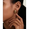 Molenia 18K Gold Hoop Earrings for Women Trendy, 925 Sterling Silver  Square Hoop Huggie Chunky Minimalist Jewelry - 2 of 4