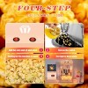 SEVOBAL Popcorn Poppers Tabletop Popcorn Maker with Stainless Steel Kettle Measuring Tools for Movie Nights, Orange, 12.01"*11.22"*16.93" - 4 of 4