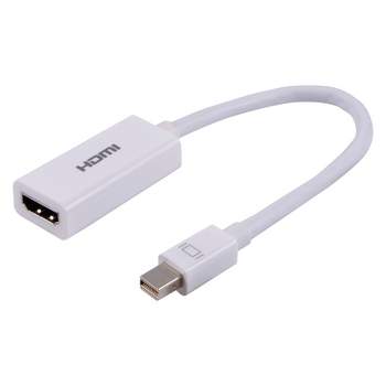 Adaptateur Mini DisplayPort vers HDMI BLANC - 18 cm - Vidéo - Macway