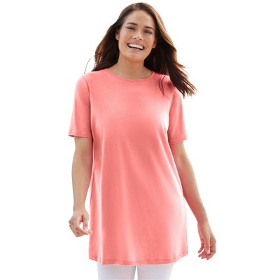 Woman Within Women's Plus Size Perfect Crewneck Tunic