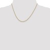Black Bow Jewelry 1mm 14k Yellow Gold Solid Square Wheat Chain Necklace - 2 of 4