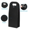 Unique Bargains Foldable Reusable Leather Wine Gift Bags for Picnic Party 2 Pcs - 3 of 4