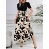 ITAFIT Women's Printed Dress With Round Neck - 4 of 4
