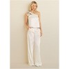 VENUS Womens Bow Detail One-Shoulder Top - 3 of 4