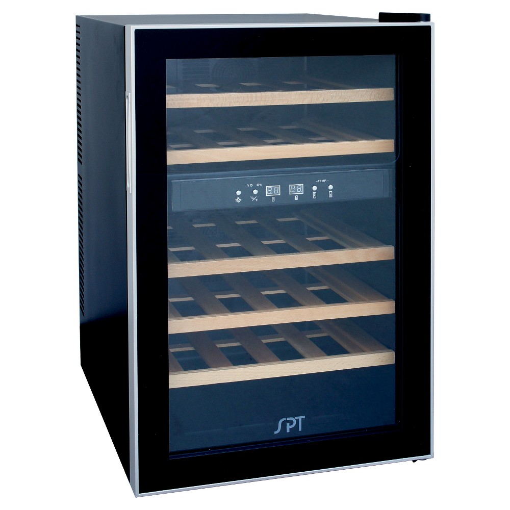 UPC 876840012776 product image for Sunpentown 24 bottle Dual Zone Thermo Electric Wine Cooler with Heating - Wood | upcitemdb.com