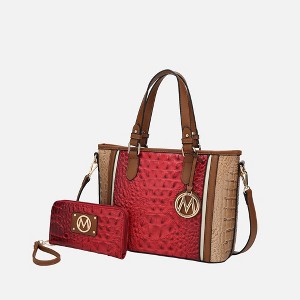 MKF Collection Lizza Croco Embossed Fashion Tote Handbag Women’s Accessories by Mia K - 1 of 4