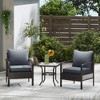 Outsunny Patio Chair Cushions with Seat Cushion & Backrest, Fade Resistant 24" x 24" Seat Replacement Cushion Set - 3 of 4