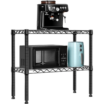 220 lbs 2 Tier Storage Rack Metal Wire Shelving Unit, Storage Standing Household Shelf Organizer