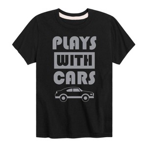 Boys' - Instant Message - Plays With Cars Short Sleeve Graphic T-Shirt - 1 of 4