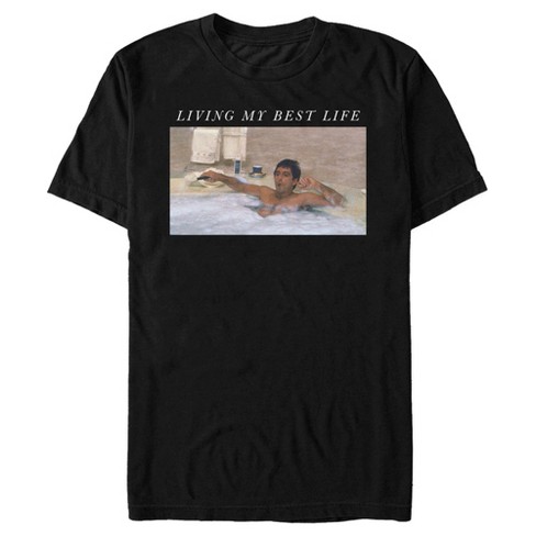 Men's Scarface Tony Living Best Life Bubble Bath T-Shirt - image 1 of 4