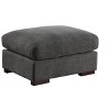 TiramisuBest Dark Gray Linen Blend Sectional Sofa with 2 Ottomans, Modular 3-Piece Sofa Set for Living Room, Lounge, or Family Room - 3 of 4