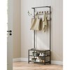 VASAGLE Hall Tree with Bench and Shoe Storage, Entryway Bench with Coat Rack Stand and Shoe Rack, Fabric Shelves - 2 of 4