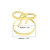 Unique Bargains Metal Bow-knot Decorative Wear Resistant Napkin Ring 8 Pcs - 2 of 4