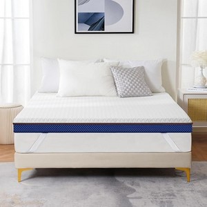 BAFODE 3 Inch Gel Memory Foam Mattress Topper Queen - Medium Firm Double Side Mattress Pad, High Density Foam Mattress Bed Topper - 1 of 1